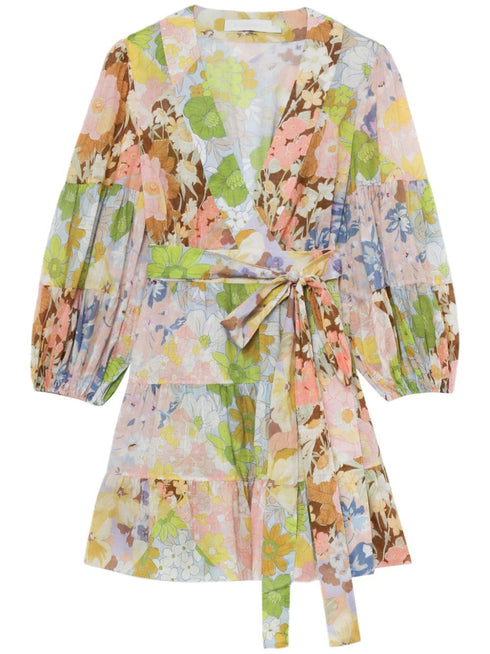 Pop Wrap Mini Dress
